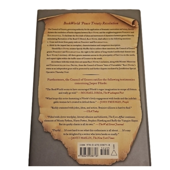 Thursday Next Jasper F forde Viking Publisher Home Accents Cofffe Table Books - Picture 3 of 13